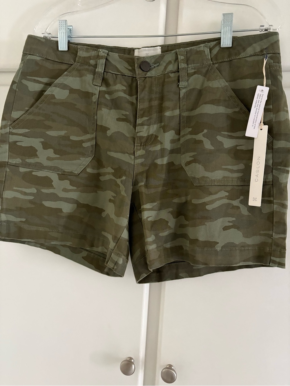 Caslon Green Camouflage Cargo Shorts